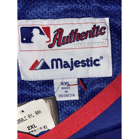TEXAS RANGERS MLB Majestic Pullover Windbreaker Pockets Embroidered Logo Sz 2XL - Picture 7 of 16